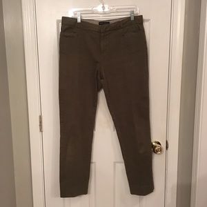 Banana Republic olive green Sloan pants